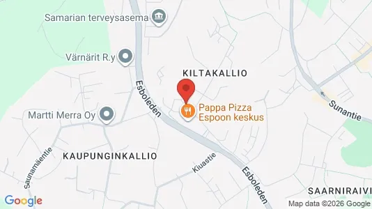Apartments for rent i Espoo - kort over placeringen