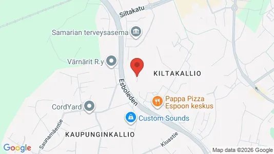 Apartments for rent i Espoo - kort over placeringen