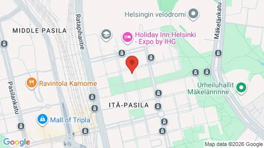 Rooms for rent i Helsinki Keskinen - kort over placeringen