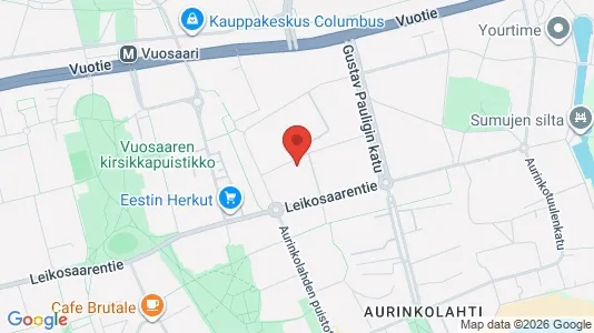 Apartments for rent i Helsinki Itäinen - kort over placeringen