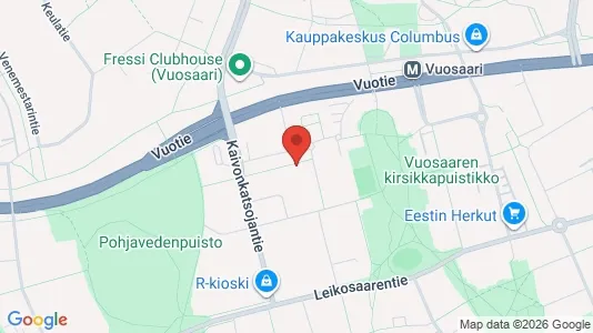Apartments for rent i Helsinki Itäinen - kort over placeringen