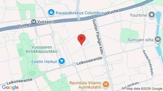 Apartments for rent i Helsinki Itäinen - kort over placeringen