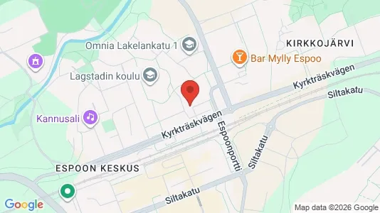 Apartments for rent i Espoo - kort over placeringen