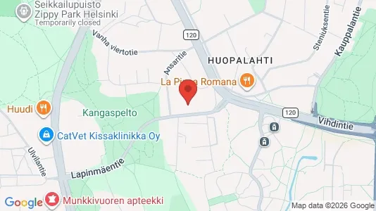 Apartments for rent i Helsinki Läntinen - kort over placeringen