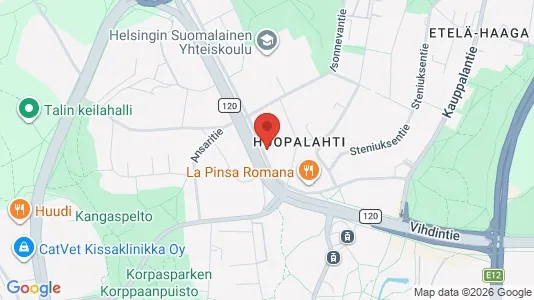 Apartments for rent i Helsinki Läntinen - kort over placeringen