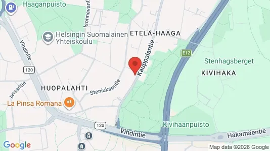 Apartments for rent i Helsinki Läntinen - kort over placeringen