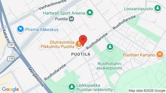 Apartments for rent i Helsinki Itäinen - kort over placeringen