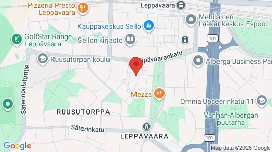Apartments for rent i Espoo - kort over placeringen