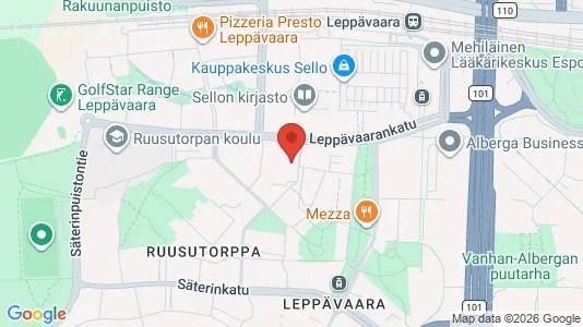 Apartments for rent i Espoo - kort over placeringen