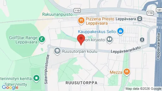 Apartments for rent i Espoo - kort over placeringen