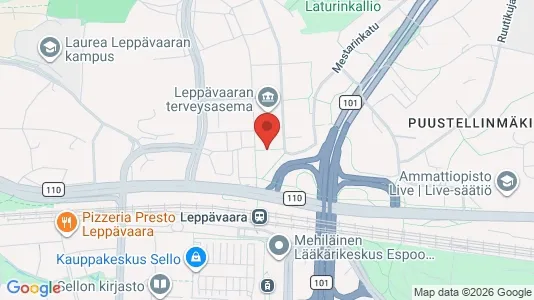 Apartments for rent i Espoo - kort over placeringen