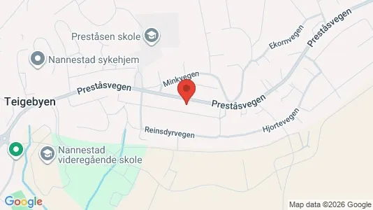 Rooms for rent i Nannestad - kort over placeringen