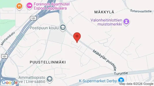 Apartments for rent i Espoo - kort over placeringen