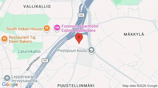 Apartments for rent i Espoo - kort over placeringen