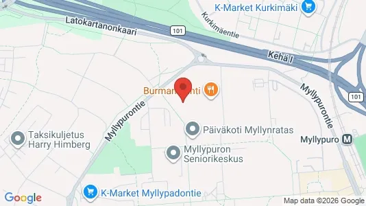 Apartments for rent i Helsinki Itäinen - kort over placeringen