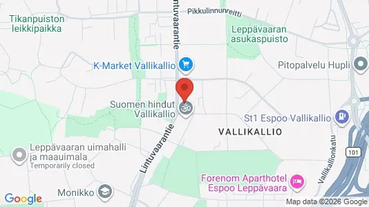 Apartments for rent i Espoo - kort over placeringen