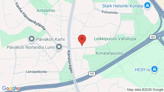 Apartments for rent i Helsinki Läntinen - kort over placeringen