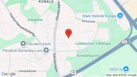 Apartments for rent i Helsinki Läntinen - kort over placeringen