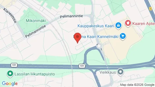 Apartments for rent i Helsinki Läntinen - kort over placeringen