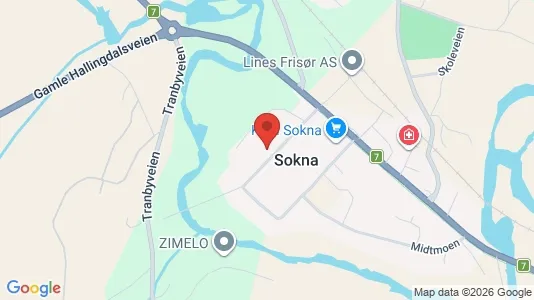 Rooms for rent i Ringerike - kort over placeringen