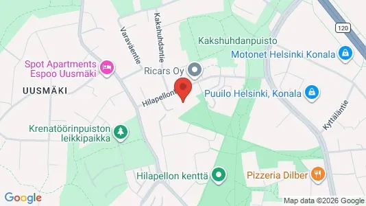 Apartments for rent i Helsinki Läntinen - kort over placeringen
