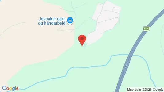 Rooms for rent i Jevnaker - kort over placeringen