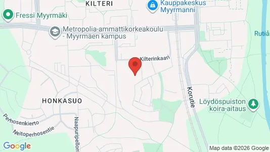 Apartments for rent i Vantaa - kort over placeringen