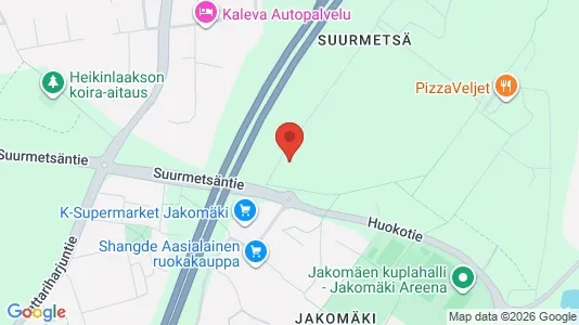 Rooms for rent i Helsinki Koillinen - kort over placeringen