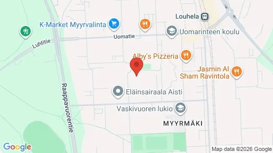 Apartments for rent i Vantaa - kort over placeringen