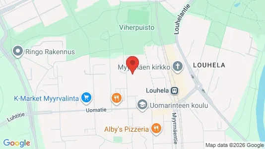 Apartments for rent i Vantaa - kort over placeringen