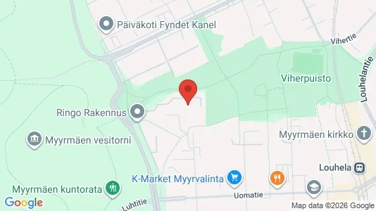 Apartments for rent i Vantaa - kort over placeringen