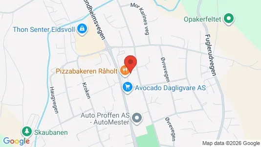 Apartments for rent i Eidsvoll - kort over placeringen