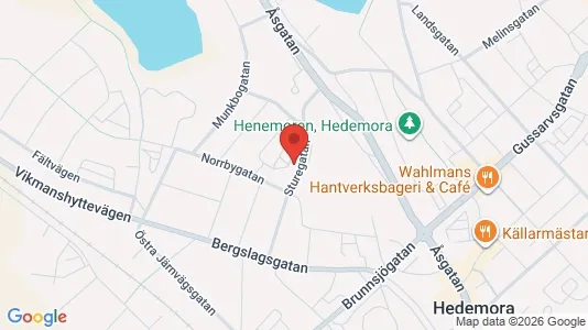 Apartments for rent i Hedemora - kort over placeringen