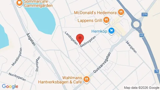 Apartments for rent i Hedemora - kort over placeringen