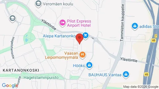 Apartments for rent i Vantaa - kort over placeringen