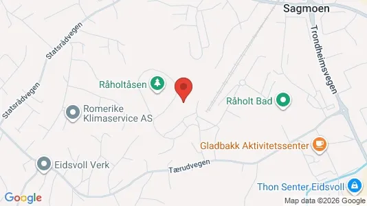 Apartments for rent i Eidsvoll - kort over placeringen