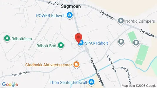 Apartments for rent i Eidsvoll - kort over placeringen