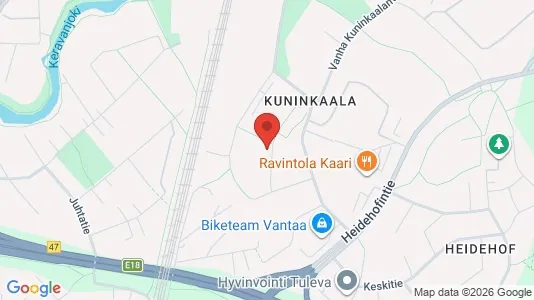 Apartments for rent i Vantaa - kort over placeringen