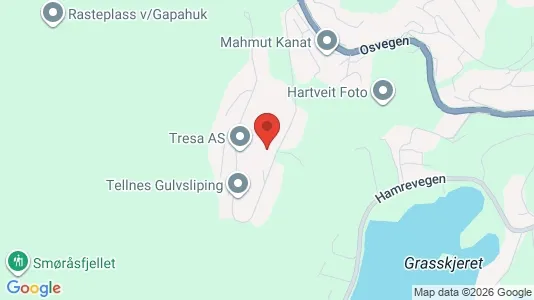 Apartments for rent i Bergen Fana - kort over placeringen