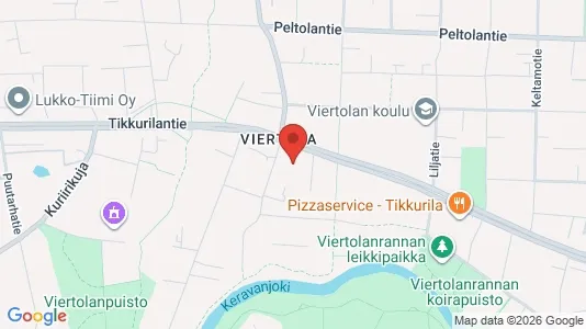 Apartments for rent i Vantaa - kort over placeringen