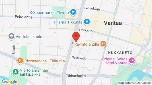 Apartments for rent i Vantaa - kort over placeringen