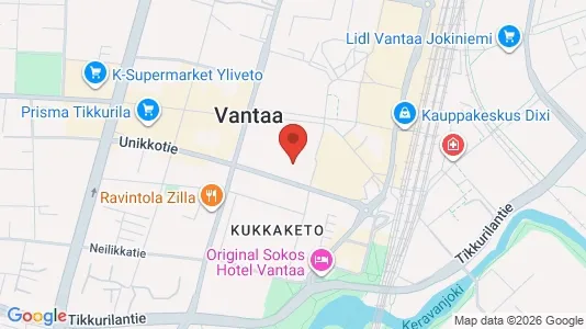 Apartments for rent i Vantaa - kort over placeringen