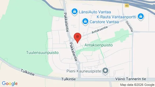 Apartments for rent i Vantaa - kort over placeringen