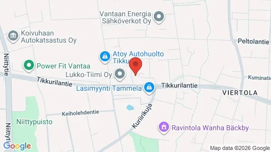 Apartments for rent i Vantaa - kort over placeringen