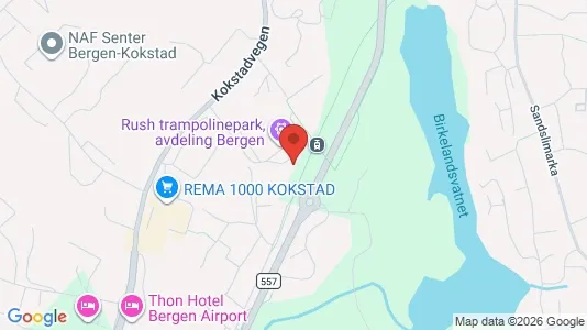 Apartments for rent i Bergen Ytrebygda - kort over placeringen