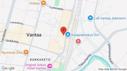 Apartments for rent i Vantaa - kort over placeringen