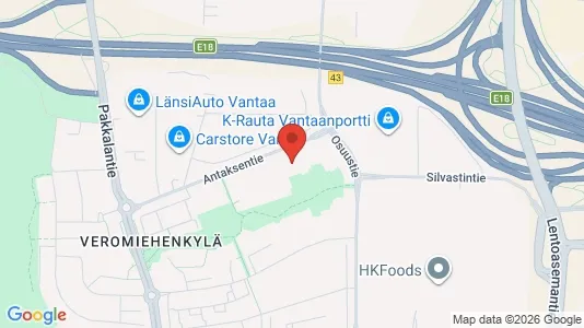 Apartments for rent i Vantaa - kort over placeringen