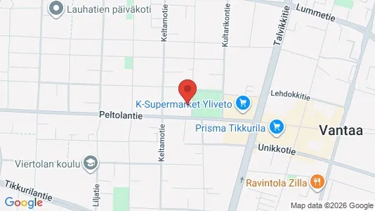 Apartments for rent i Vantaa - kort over placeringen