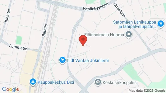 Apartments for rent i Vantaa - kort over placeringen
