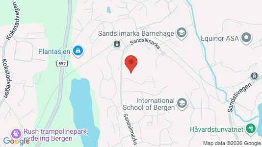 Apartments for rent i Bergen Ytrebygda - kort over placeringen